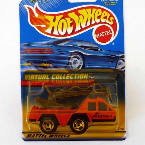 Hot Wheels Flame Stopper #113 Virtual Collection Orange Die-Cast Truck 2000 - Picture 1 of 1